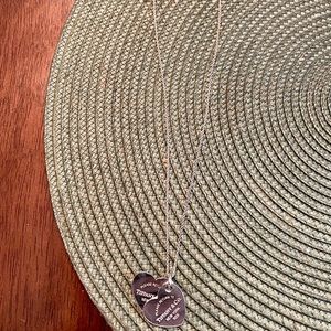Vintage Please Return to Tiffany & Co. Double Heart Tag Pendant - Good Condition